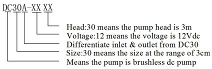 DC30A Submersible Dc Pump Series Mode note