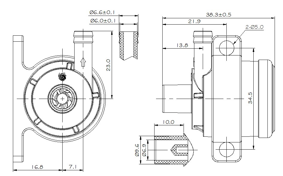 Food grade water pump DC30B-1