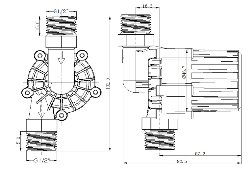 Solar water heater circulation Pump DC45-1
